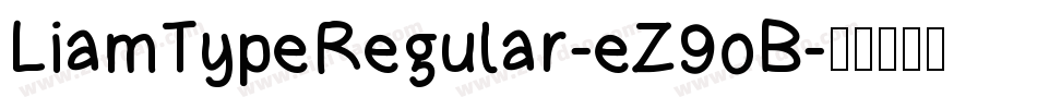 LiamTypeRegular-eZ9oB字体转换