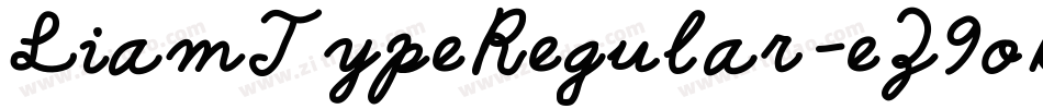 LiamTypeRegular-eZ9oB字体转换