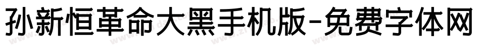 孙新恒革命大黑手机版字体转换