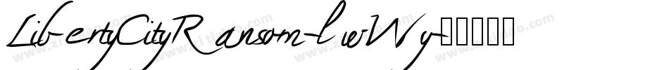LibertyCityRansom-lwWy字体转换