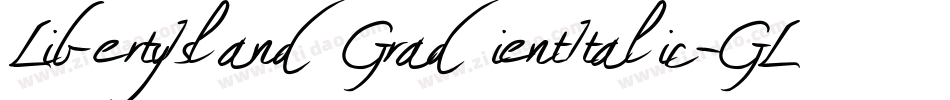 LibertyIslandGradientItalic-GLmO字体转换