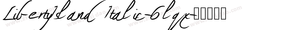 LibertyIslandItalic-6lqx字体转换