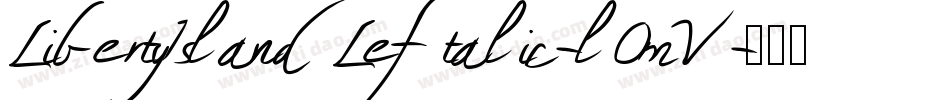 LibertyIslandLeftalic-l0mV字体转换