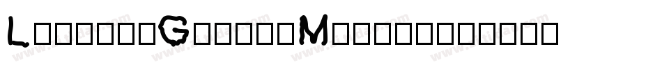 LibraryGothicMedium字体转换