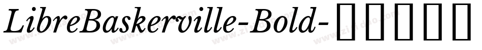 LibreBaskerville-Bold字体转换