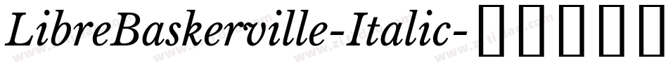 LibreBaskerville-Italic字体转换