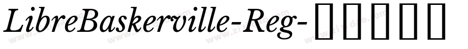 LibreBaskerville-Reg字体转换