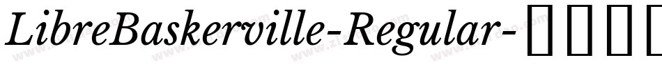 LibreBaskerville-Regular字体转换