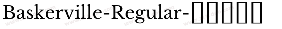 Baskerville-Regular字体转换
