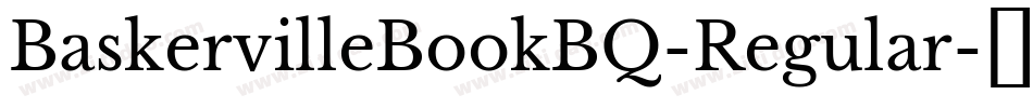BaskervilleBookBQ-Regular字体转换