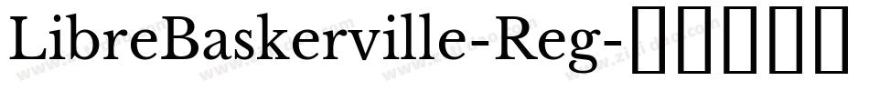 LibreBaskerville-Reg字体转换