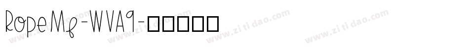 RopeMf-WVA9字体转换