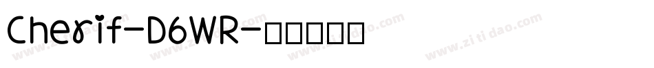Cherif-D6WR字体转换