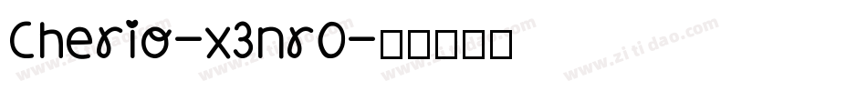 Cherio-x3nrO字体转换