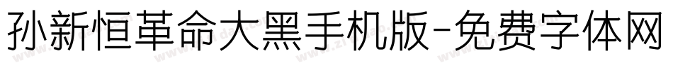 孙新恒革命大黑手机版字体转换