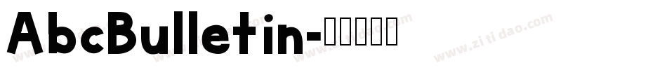 AbcBulletin字体转换