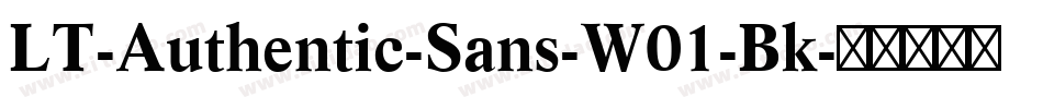 LT-Authentic-Sans-W01-Bk字体转换