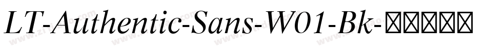 LT-Authentic-Sans-W01-Bk字体转换