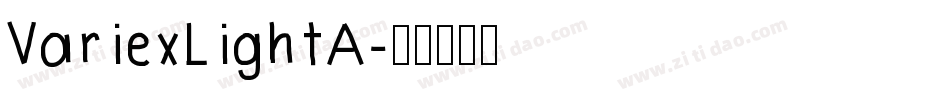 VariexLightA字体转换