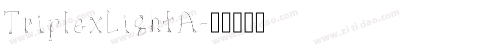 TriplexLightA字体转换