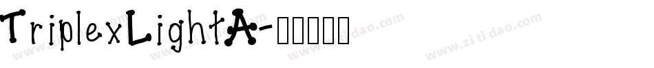 TriplexLightA字体转换