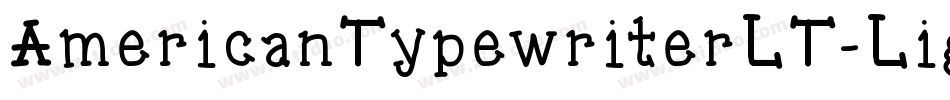 AmericanTypewriterLT-LightA字体转换