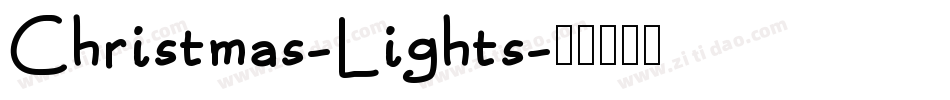 Christmas-Lights字体转换