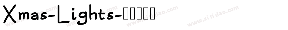 Xmas-Lights字体转换