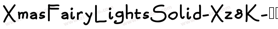 XmasFairyLightsSolid-Xz8K字体转换