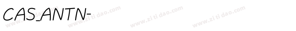 CAS_ANTN字体转换
