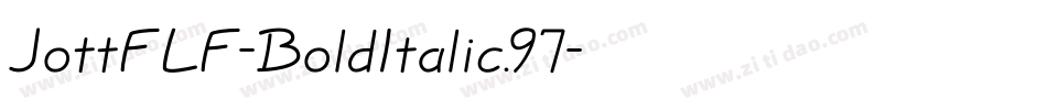 JottFLF-BoldItalic.97字体转换