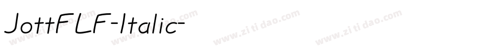 JottFLF-Italic字体转换