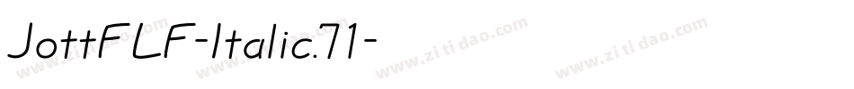 JottFLF-Italic.71字体转换