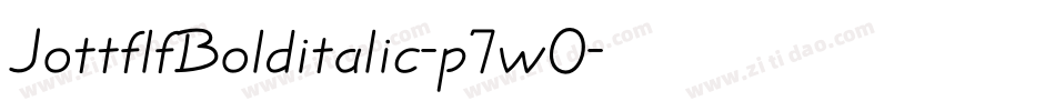 JottflfBolditalic-p7wO字体转换