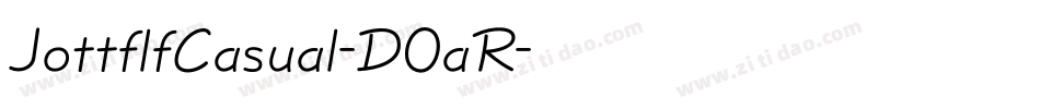JottflfCasual-DOaR字体转换