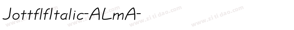JottflfItalic-ALmA字体转换