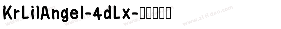 KrLilAngel-4dLx字体转换