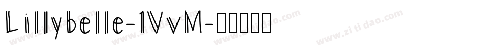 Lillybelle-1VvM字体转换