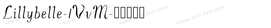 Lillybelle-1VvM字体转换