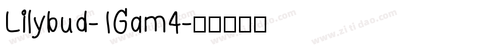 Lilybud-1Gam4字体转换