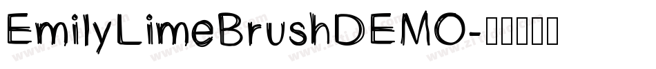 EmilyLimeBrushDEMO字体转换