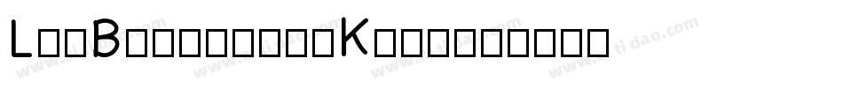 LinBiolinum-K-13字体转换