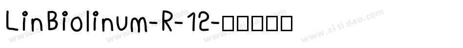 LinBiolinum-R-12字体转换