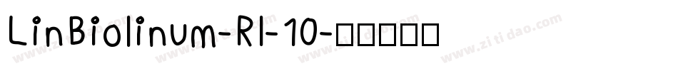 LinBiolinum-RI-10字体转换