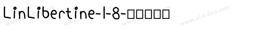 LinLibertine-I-8字体转换