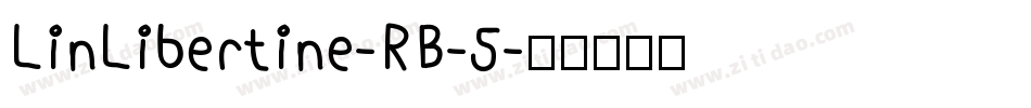 LinLibertine-RB-5字体转换