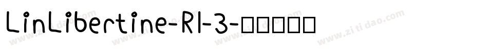 LinLibertine-RI-3字体转换