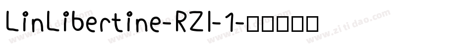 LinLibertine-RZI-1字体转换