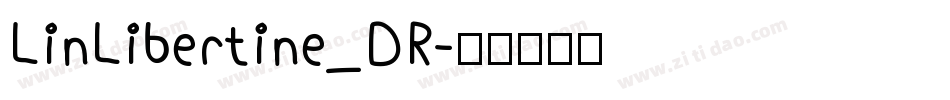 LinLibertine_DR字体转换