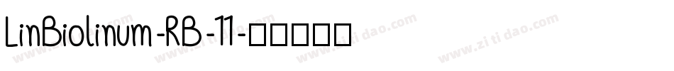 LinBiolinum-RB-11字体转换